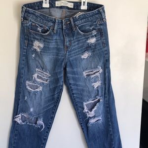 Abercrombie & Fitch distressed jeans
